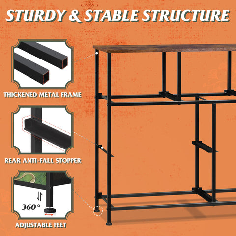 WLIVE adjustable feet protect floors on uneven surfaces.