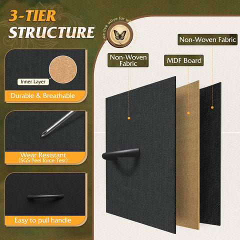WLIVE adjustable feet protect floors and balance the dresser.