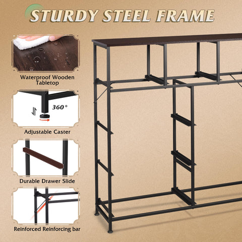 WLIVE adjustable feet protect floors and level the unit on uneven surfaces.
