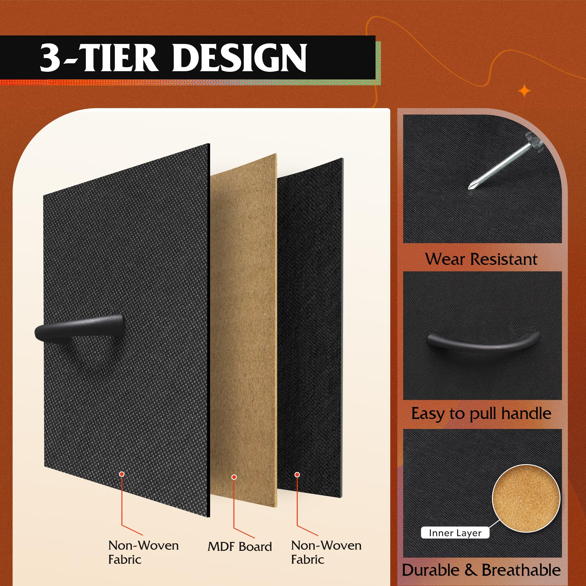 WLIVE Anti-tilt feature helps secure the unit safely.