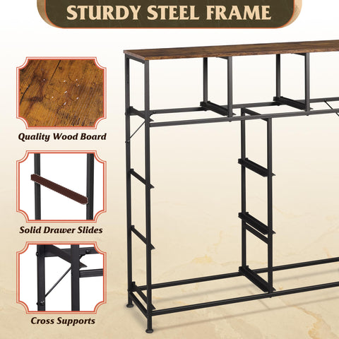 WLIVE tall storage tower for bedrooms and hallways to reduce clutter.