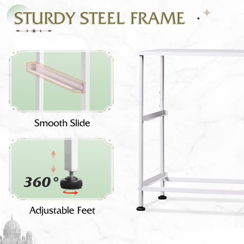 WLIVE white night stand enhances bedroom setup with practical storage.