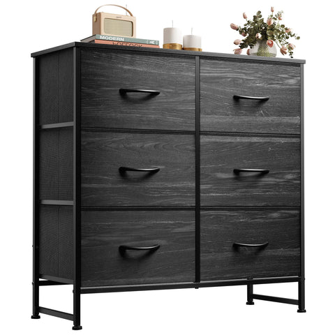 WLIVE black dresser top view shows sturdy surface for daily use