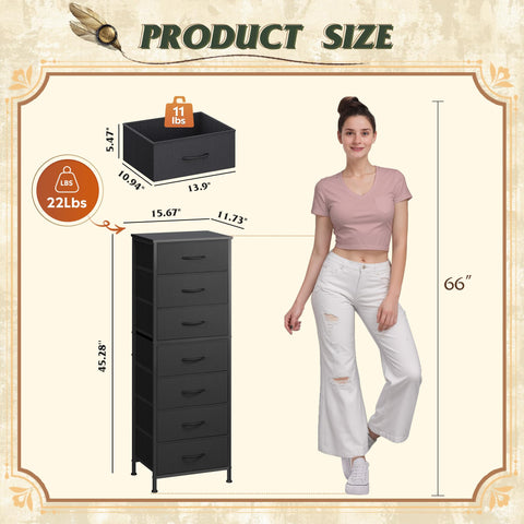 WLIVE black tall dresser cross-support metal frame for durability