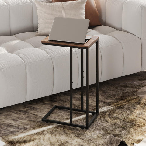 WLIVE C-Shaped End Table assembly-friendly design with numbered parts and quick setup video
