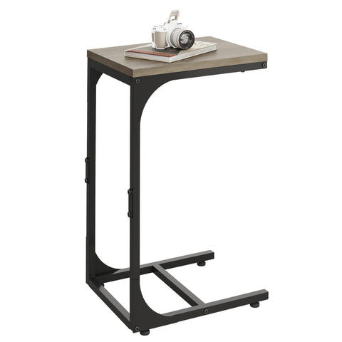 WLIVE C shaped end table during easy assembly.