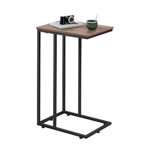 WLIVE C-Shaped End Table top view showing large surface for laptop and drinks