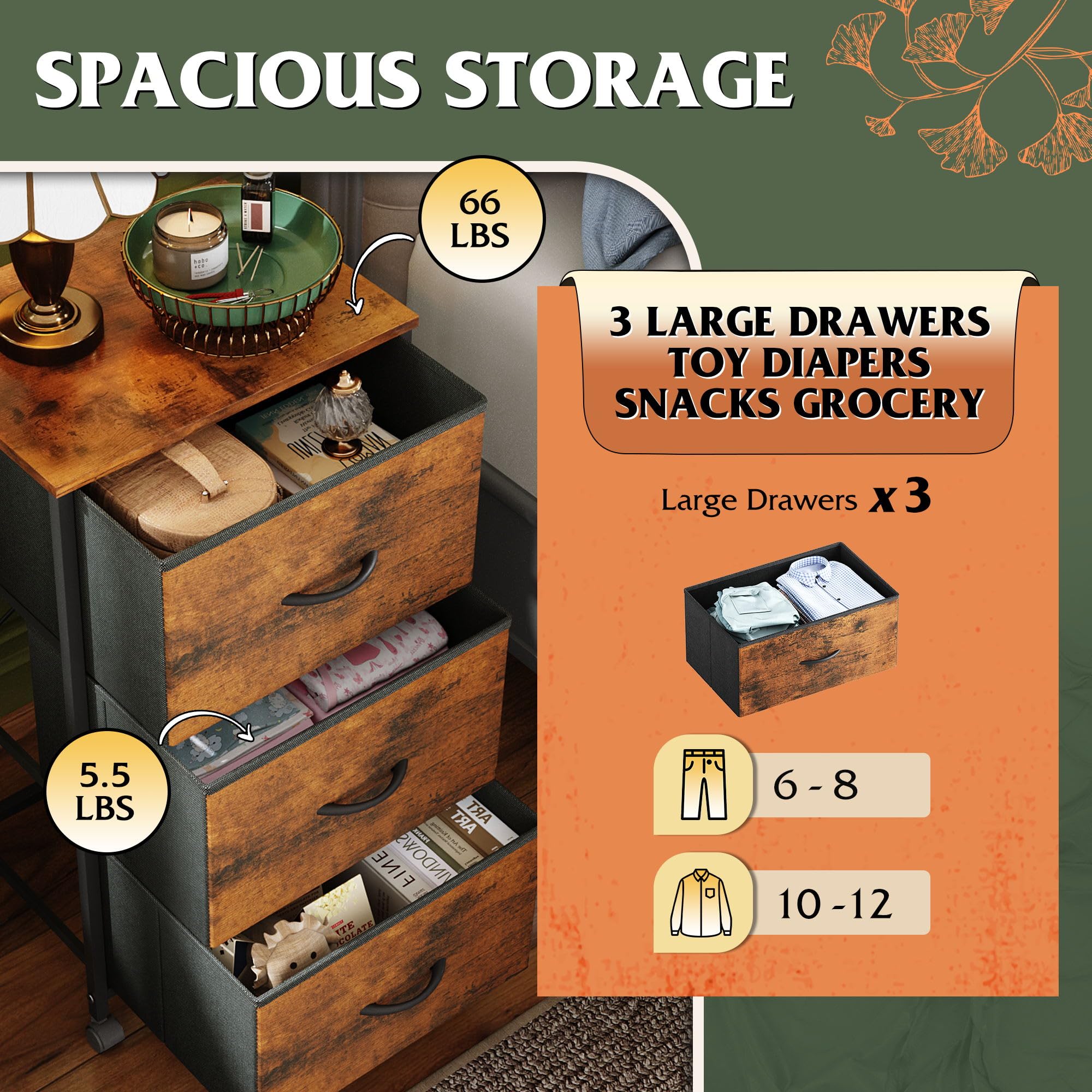 WLIVE cabinet with wood top provides sturdy work surface.