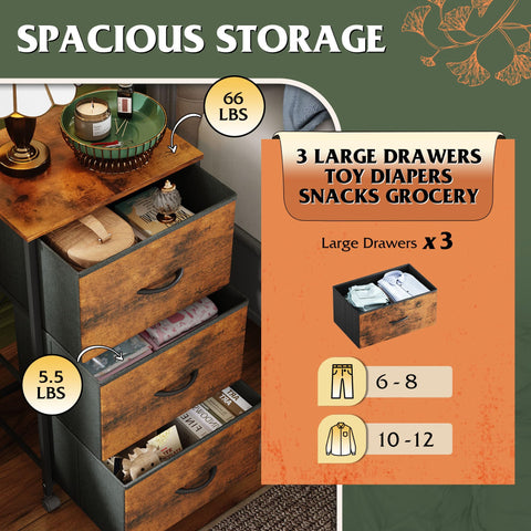 WLIVE cabinet with wood top provides sturdy work surface.