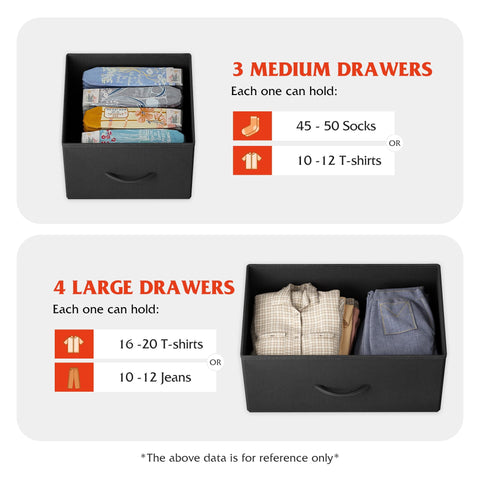 WLIVE storage with drawers, open-close action, easy access to media accessories