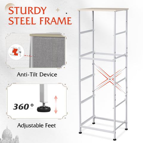 WLIVE Dresser includes adjustable feet to protect floors on uneven surfaces.