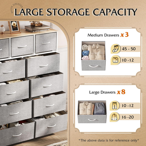 WLIVE dresser adjustable feet protect floors on any surface