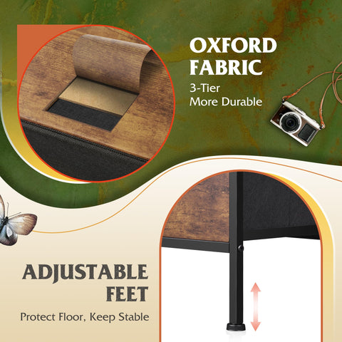 WLIVE dresser adjustable-feet protect floors and keep the unit level.