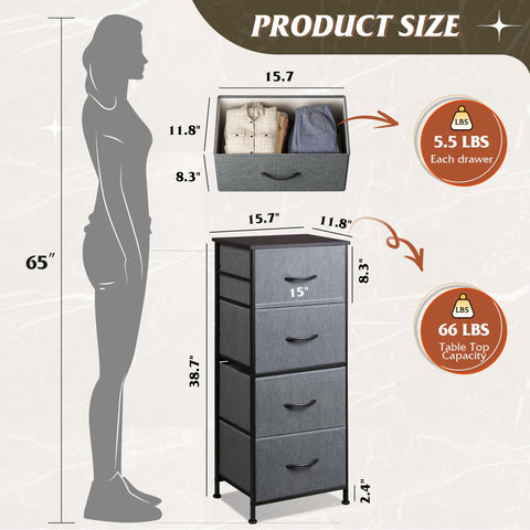 Fully assembled WLIVE dresser in entryway showing compact footprint and sturdy build