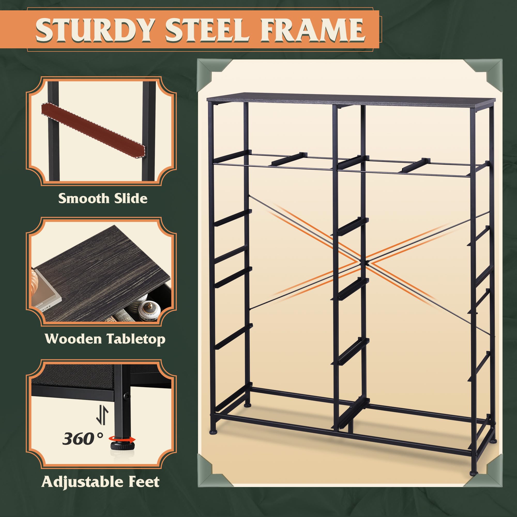 WLIVE tall dresser arrives with protective packaging and clear assembly guidance.