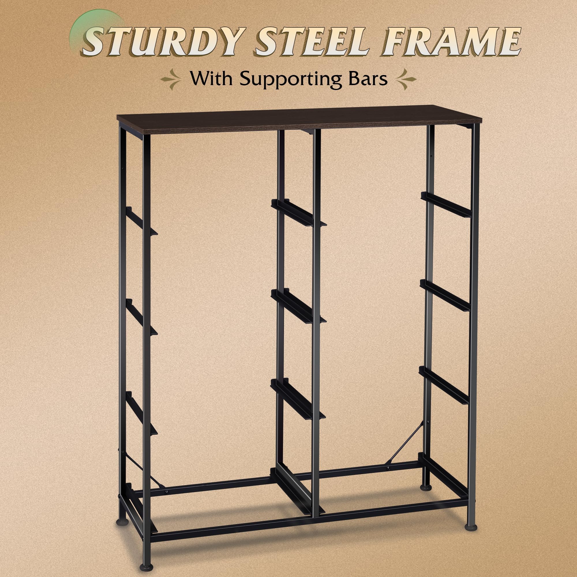 WLIVE dark gray dresser with water-resistant top suits entryways