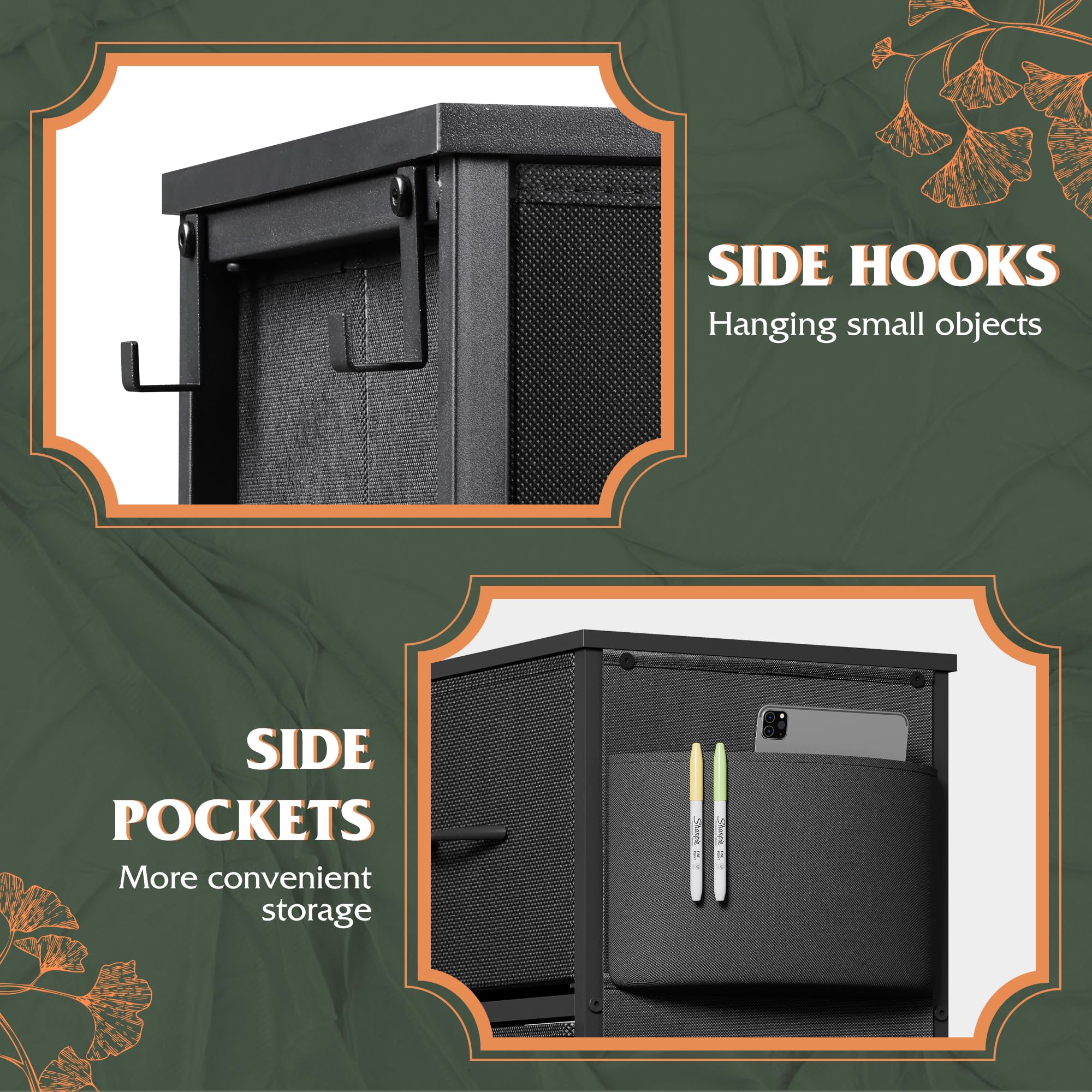 WLIVE dresser drawers open smoothly for daily organization in a bedroom.