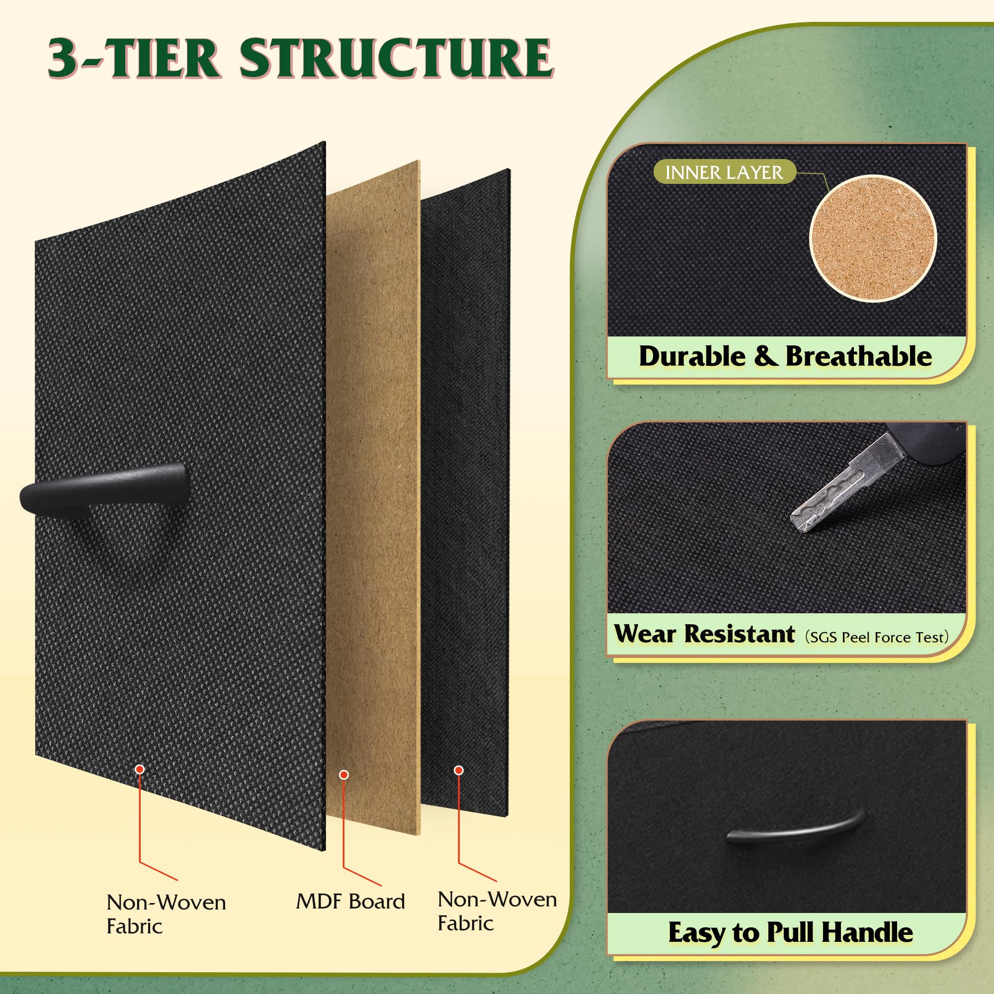 WLIVE Dresser easy-pull handles enable smooth drawer access