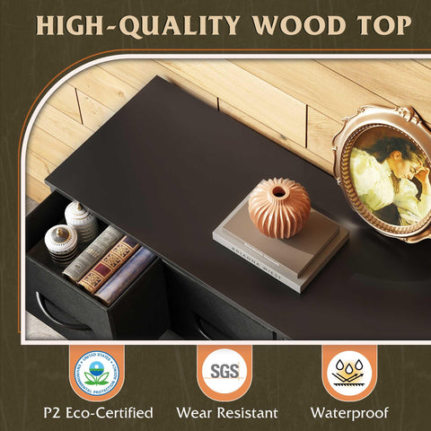 WLIVE dresser easy-pull handles for smooth drawer access.