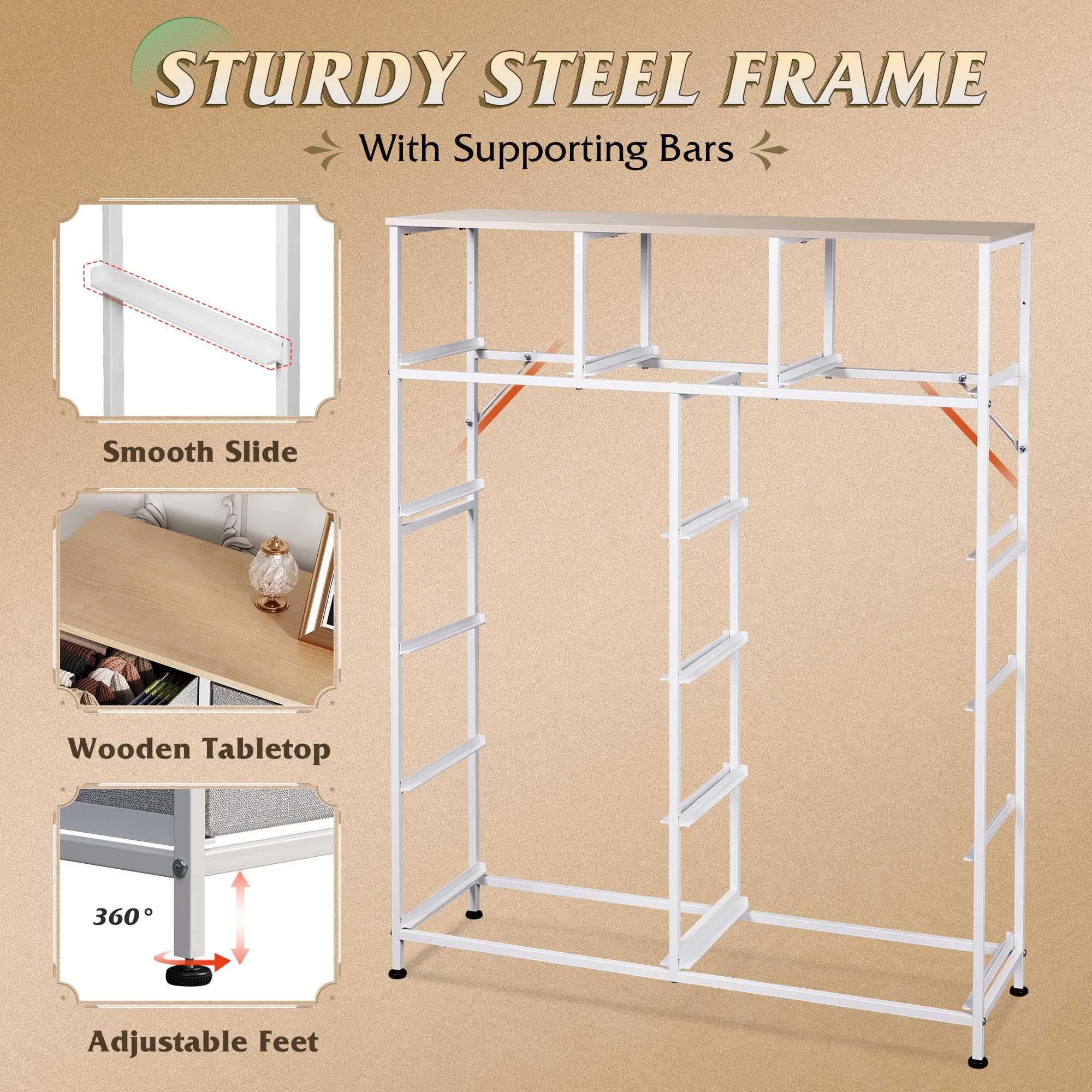 WLIVE entryway storage dresser for daily essentials