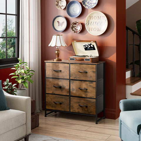 Fabric drawers keep clothes organized and breathable