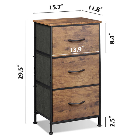 WLIVE dresser fabric drawers are easy to clean and lightweight.