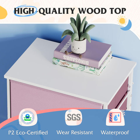 WLIVE dresser with non-woven fabric drawers that's easy to clean