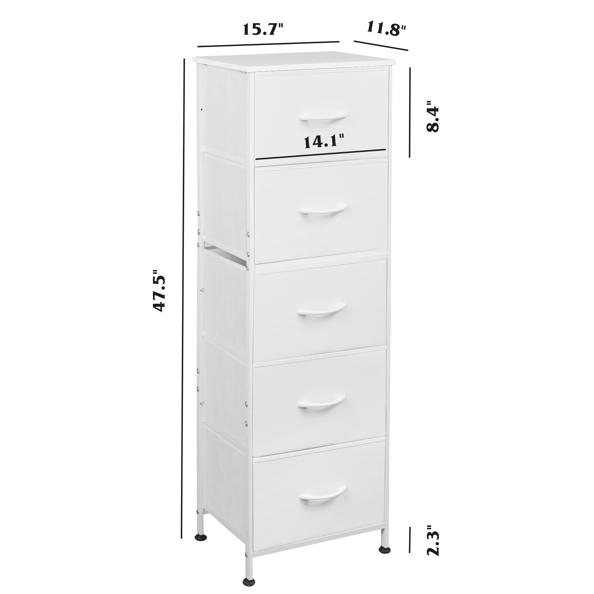 WLIVE dresser in a bright bedroom setup highlights versatile placement