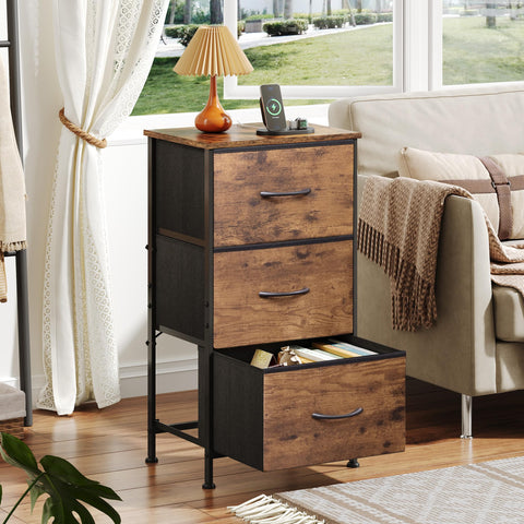 WLIVE dresser steel frame offers sturdy, long lasting support.