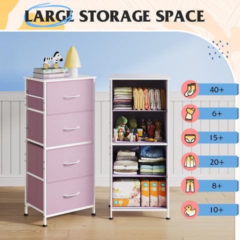 WLIVE dresser featuring sturdy steel frame for long-lasting storage