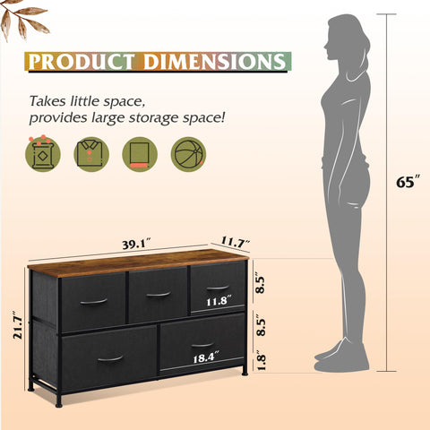 WLIVE versatile storage for bedroom, living room, or hallway.