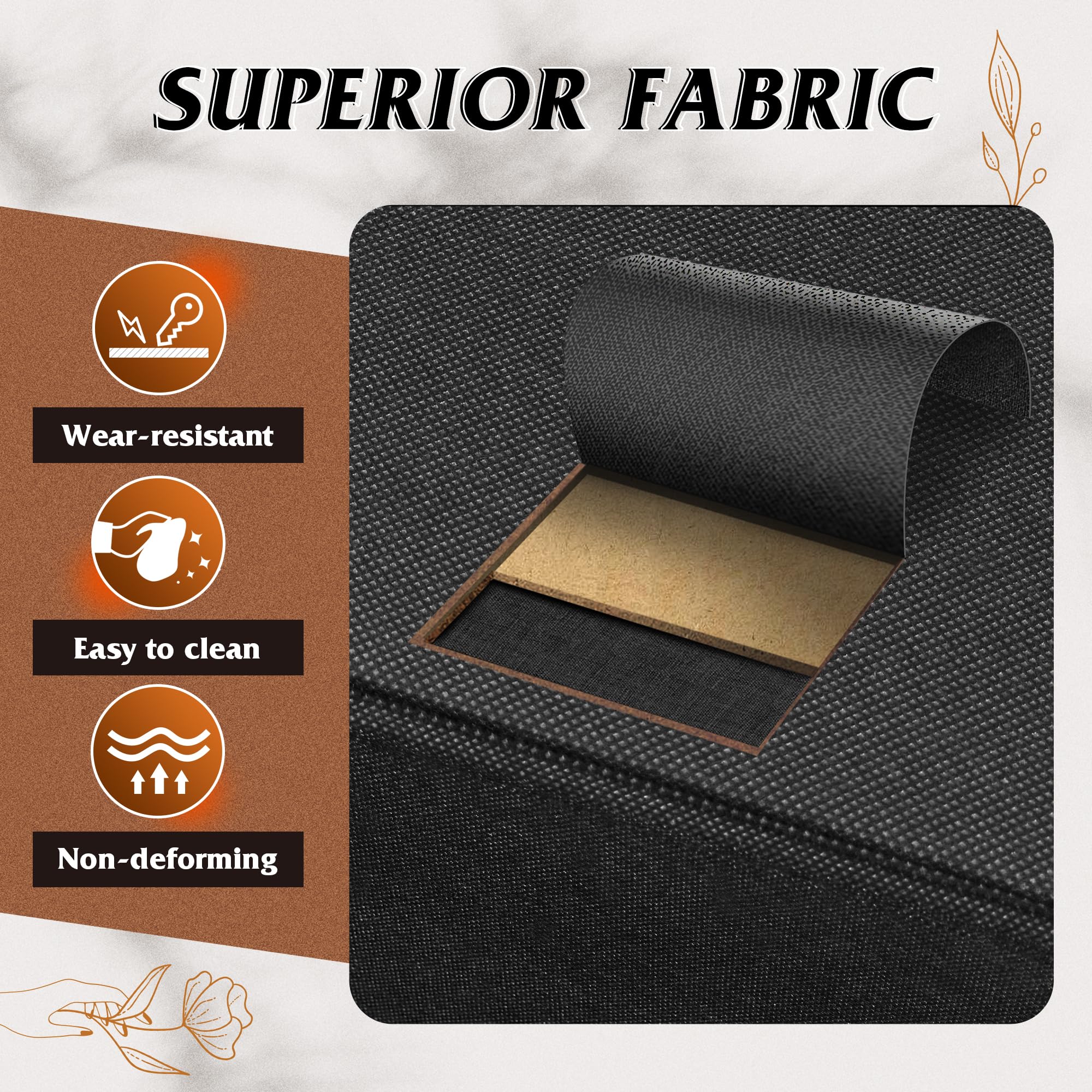 WLIVE dresser wood top resists spills and daily wear