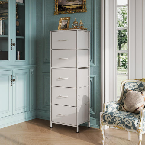 WLIVE dresser wood top shows sturdy surface for lamp and decor