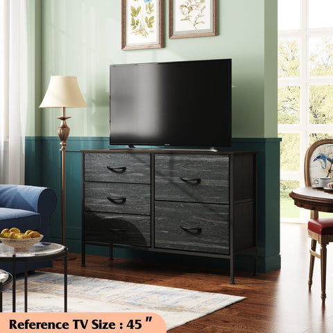 WLIVE dresser top displays items for display and daily essentials at bedside.