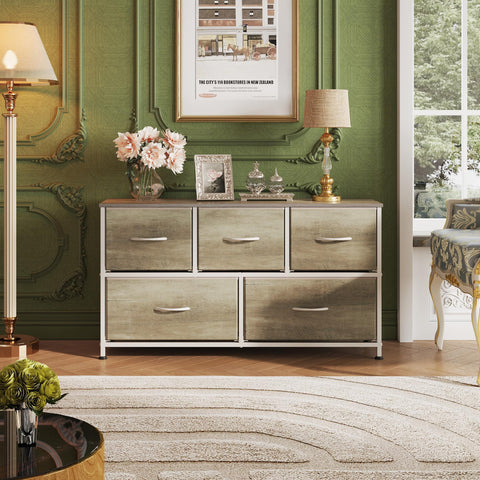 WLIVE dresser wood top surface ideal for lamps and photos