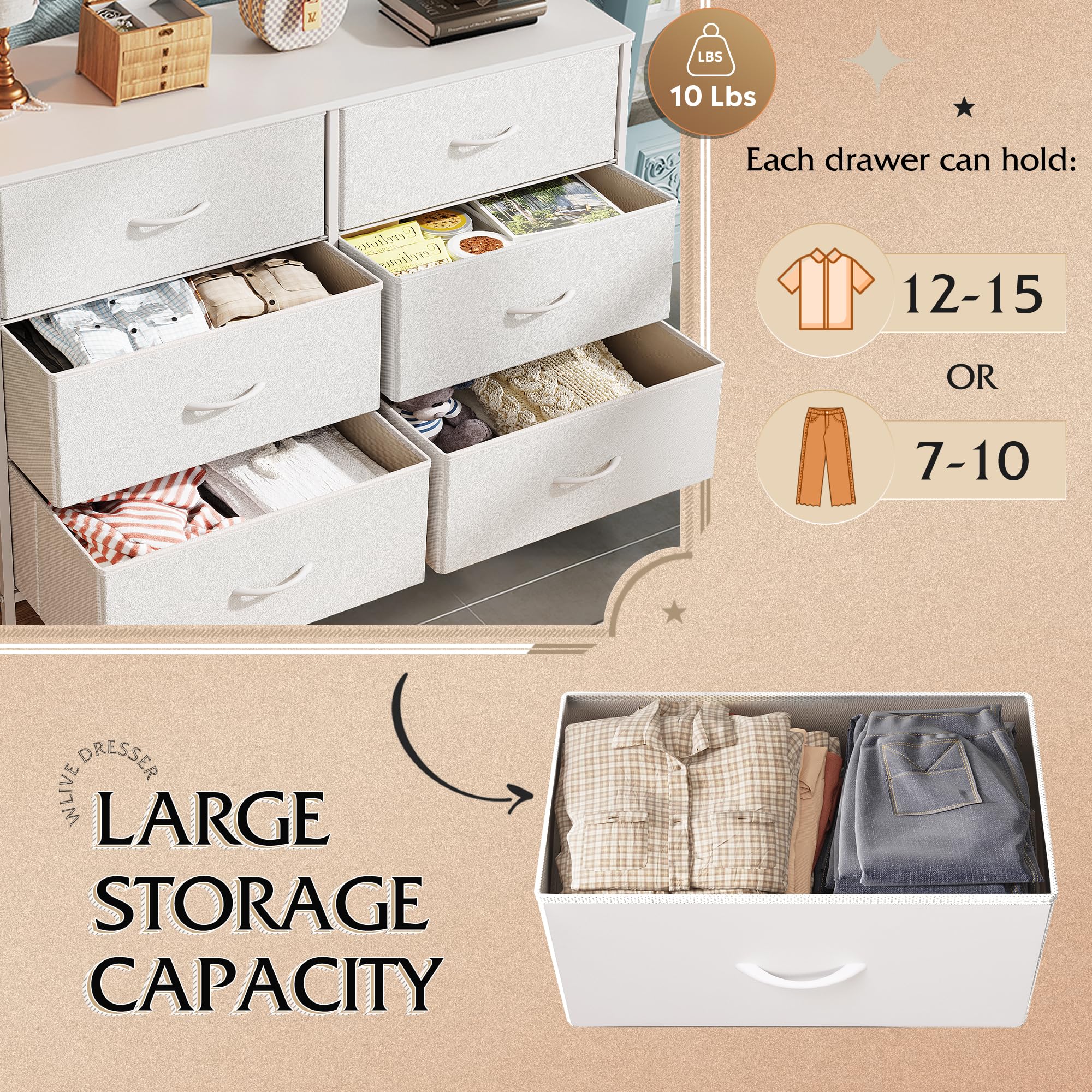 WLIVE woodtop detail with decor demonstrating display space.