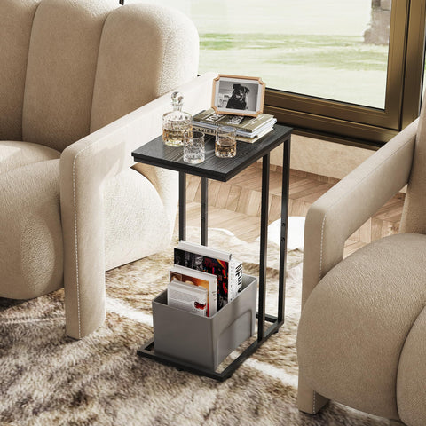 WLIVE assembly-friendly end table with numbered parts and video guide