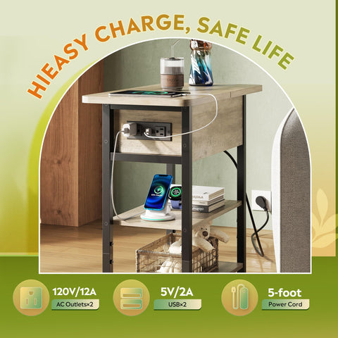 WLIVE end table rounded corners for safe daily use