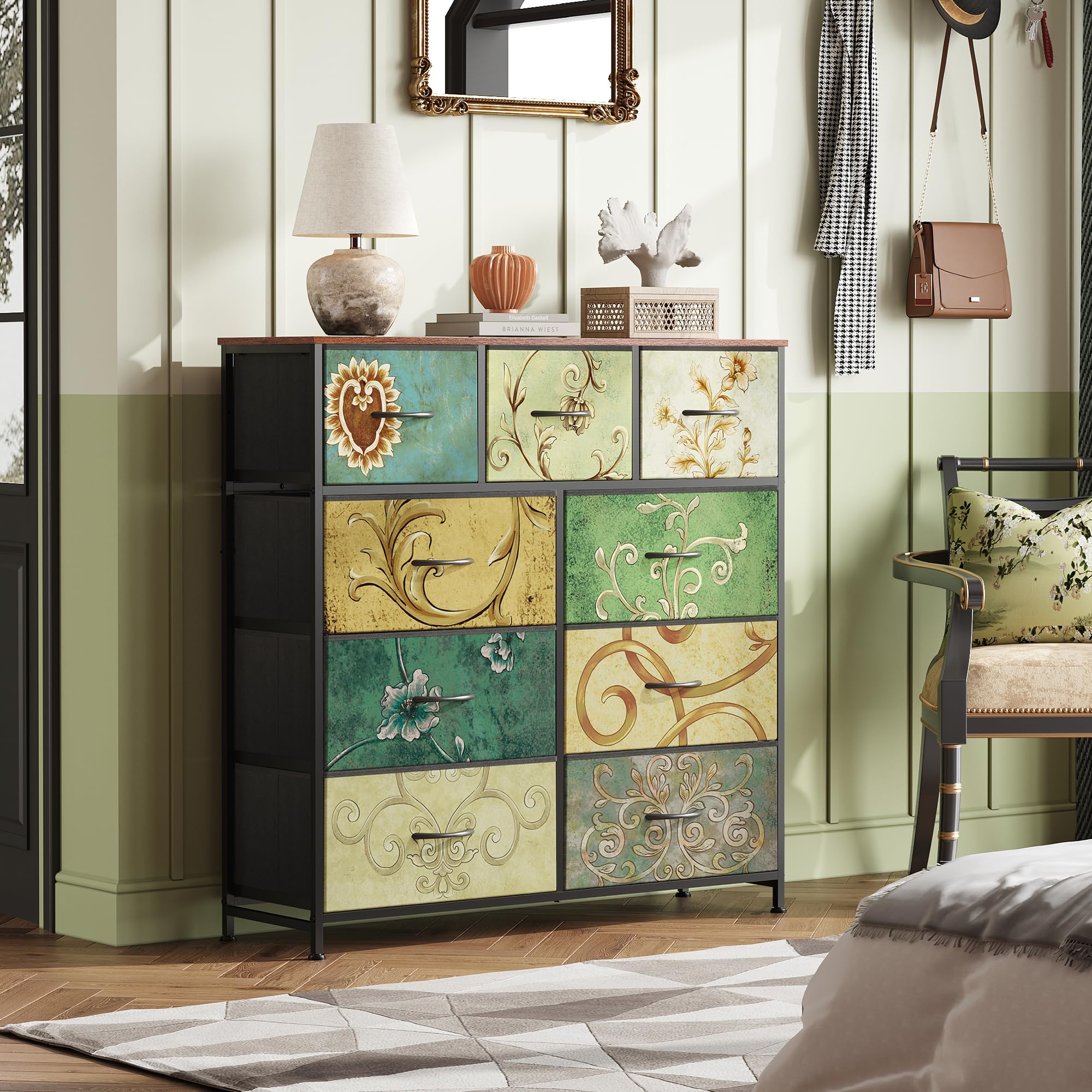 WLIVE fabric drawer tower assembly enables fast setup for organized entryways.