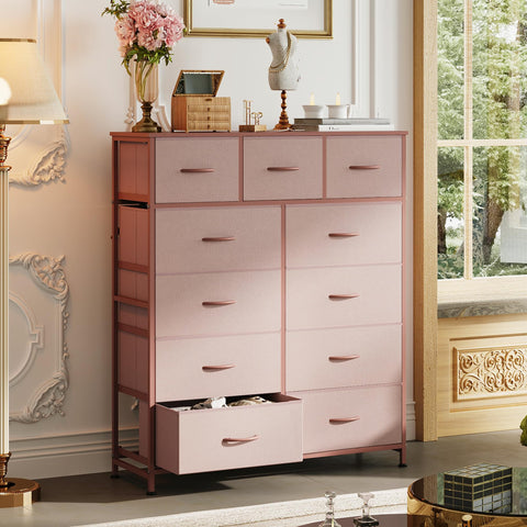 WLIVE fabric drawer tower with multiple compartments for sorting.