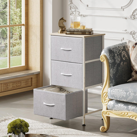 WLIVE fabric drawers offer flexible storage for clothes and accessories.
