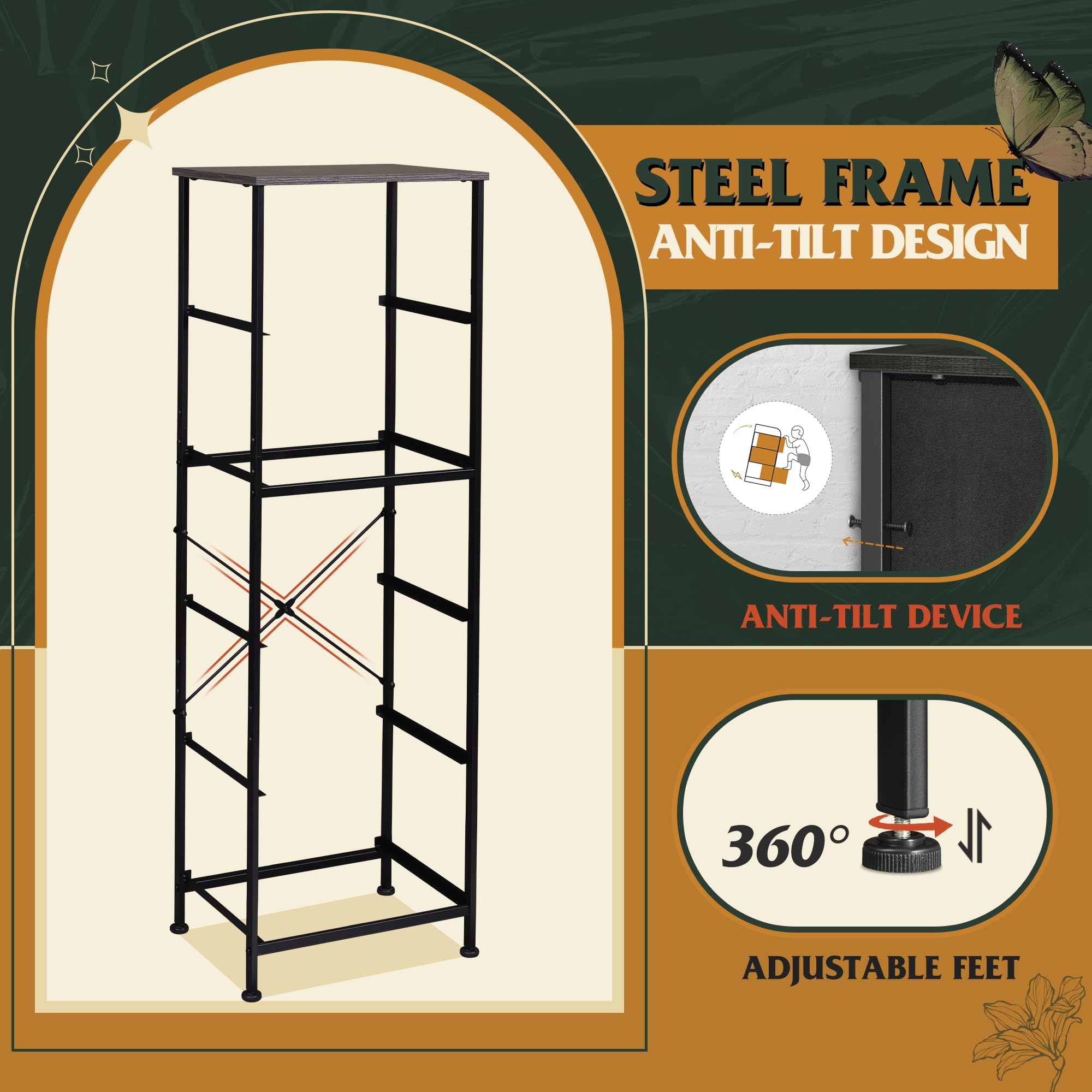 WLIVE Fabric Dresser assembly instructions illustrate quick, tool-friendly setup.