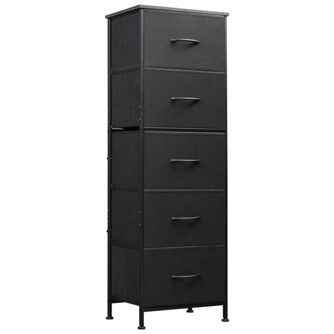 WLIVE Fabric Dresser front view shows compact storage and organized spaces.