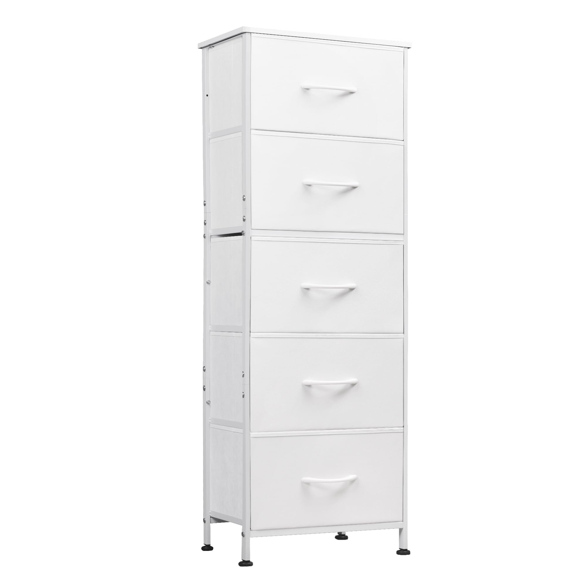 WLIVE fabric dresser with 5 drawers, organized bedroom storage
