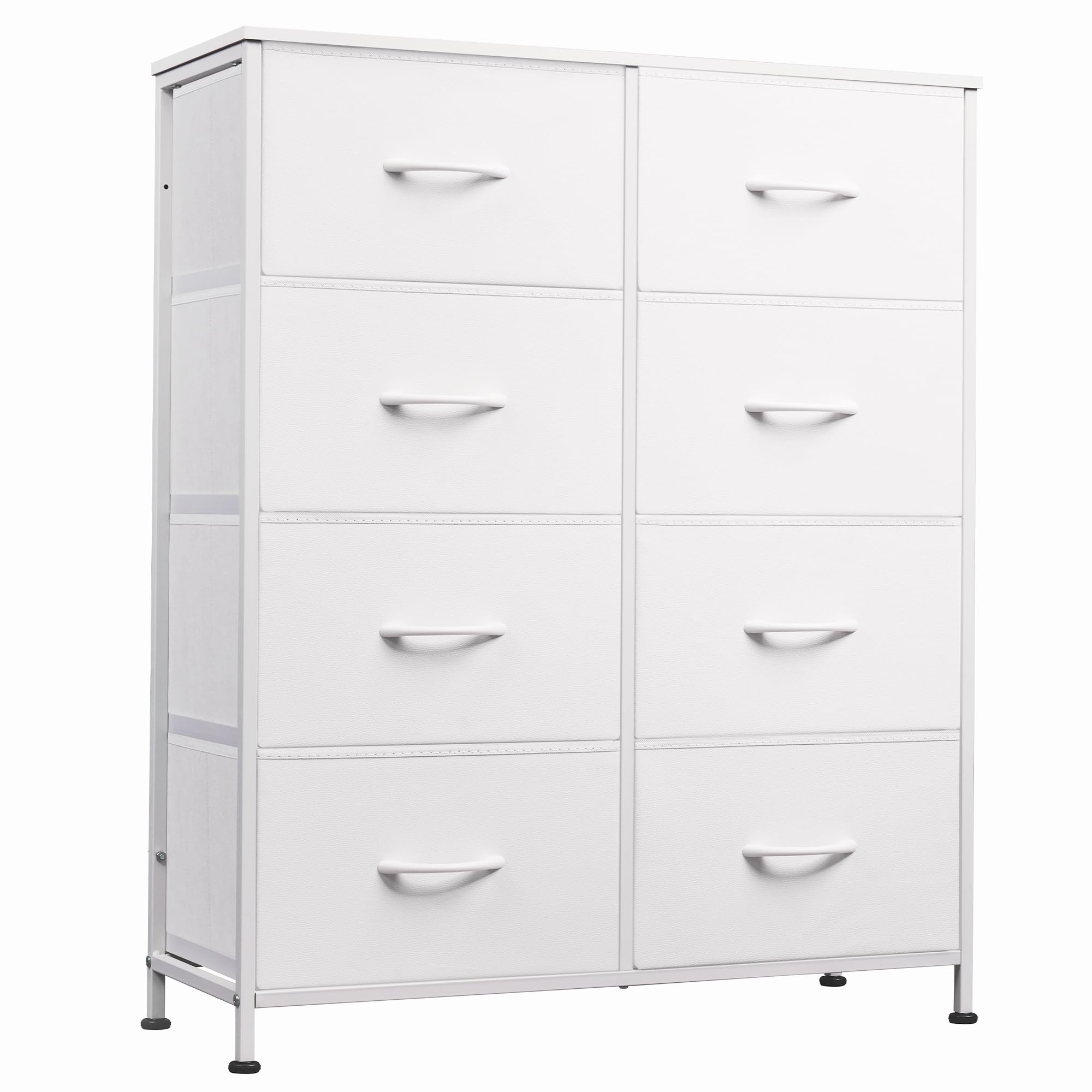 WLIVE fabric dresser with eight drawers for organized clothing storage