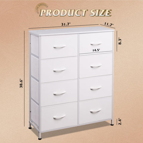 Anti tipping design on the WLIVE dresser keeps it securely attached to the wall