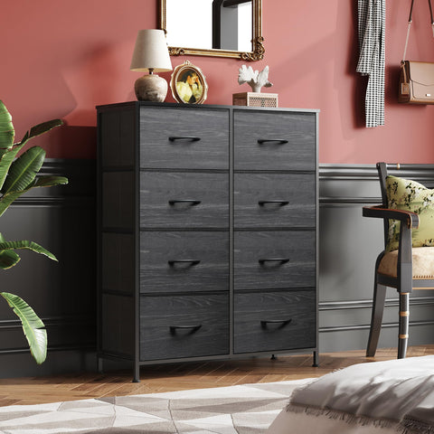 WLIVE fabric dresser wood top surface ready for daily items.