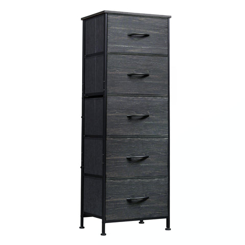 WLIVE Fabric Dresser with wood top showing sturdy surface for lamps and decor.