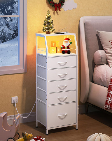 WLIVE LED nightstand ambient light strip creates a calming bedroom mood.