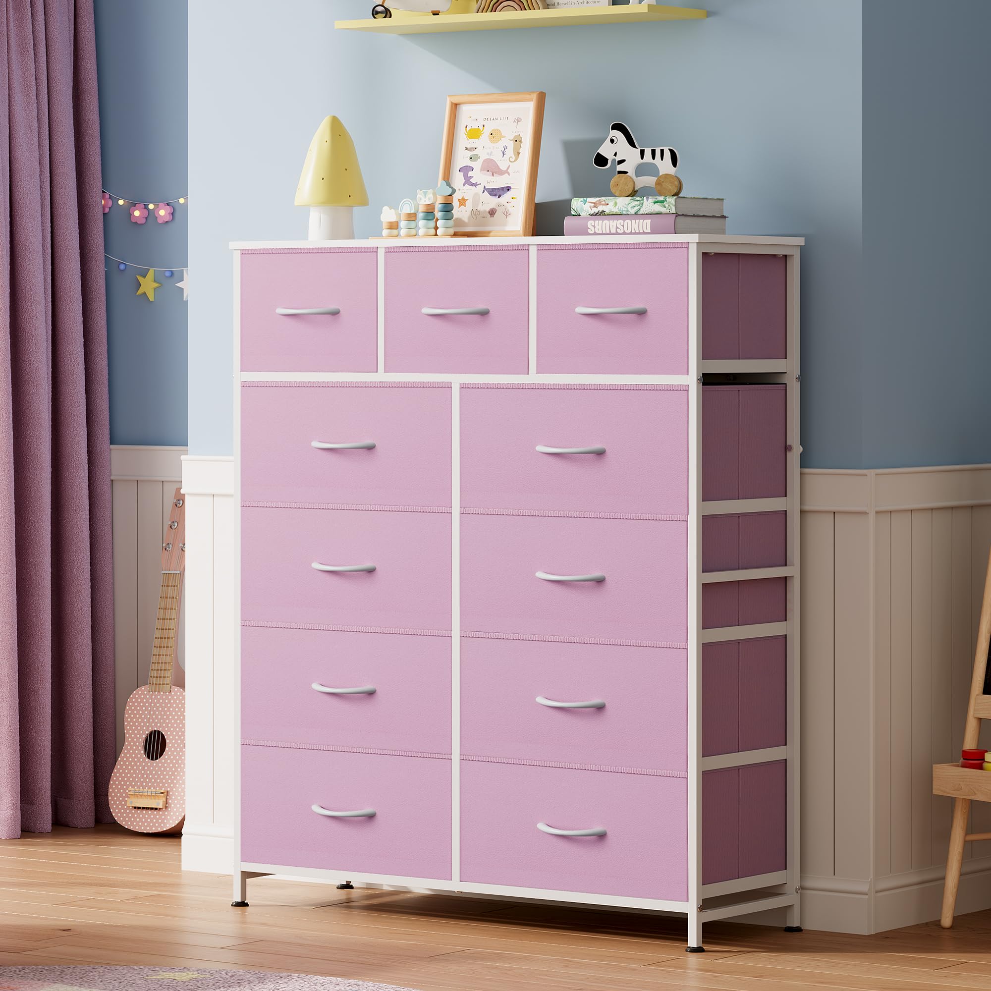 WLIVE living room storage tower helps organize daily essentials neatly.